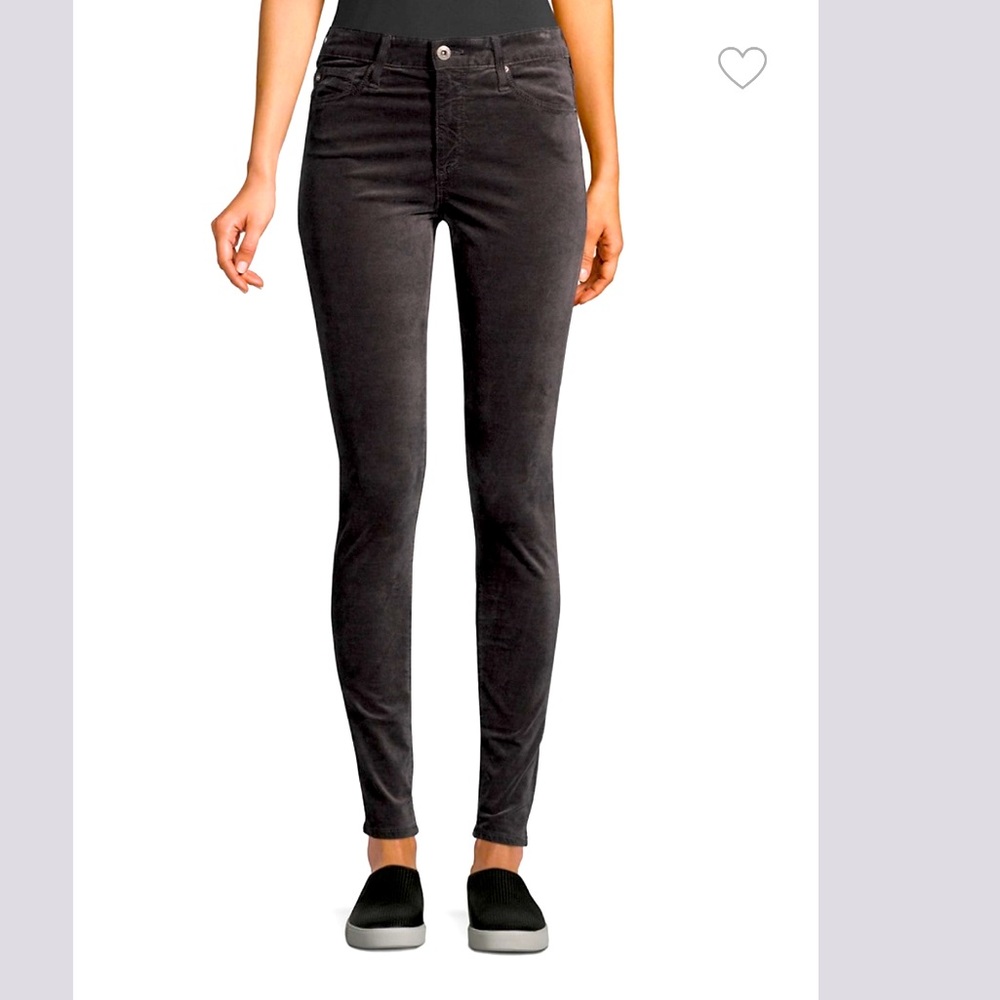 AG skinny velvet jean